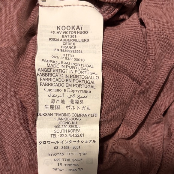 Kookai Leaf Patterned Cap Sleeve Blouse - Picture 3 of 5